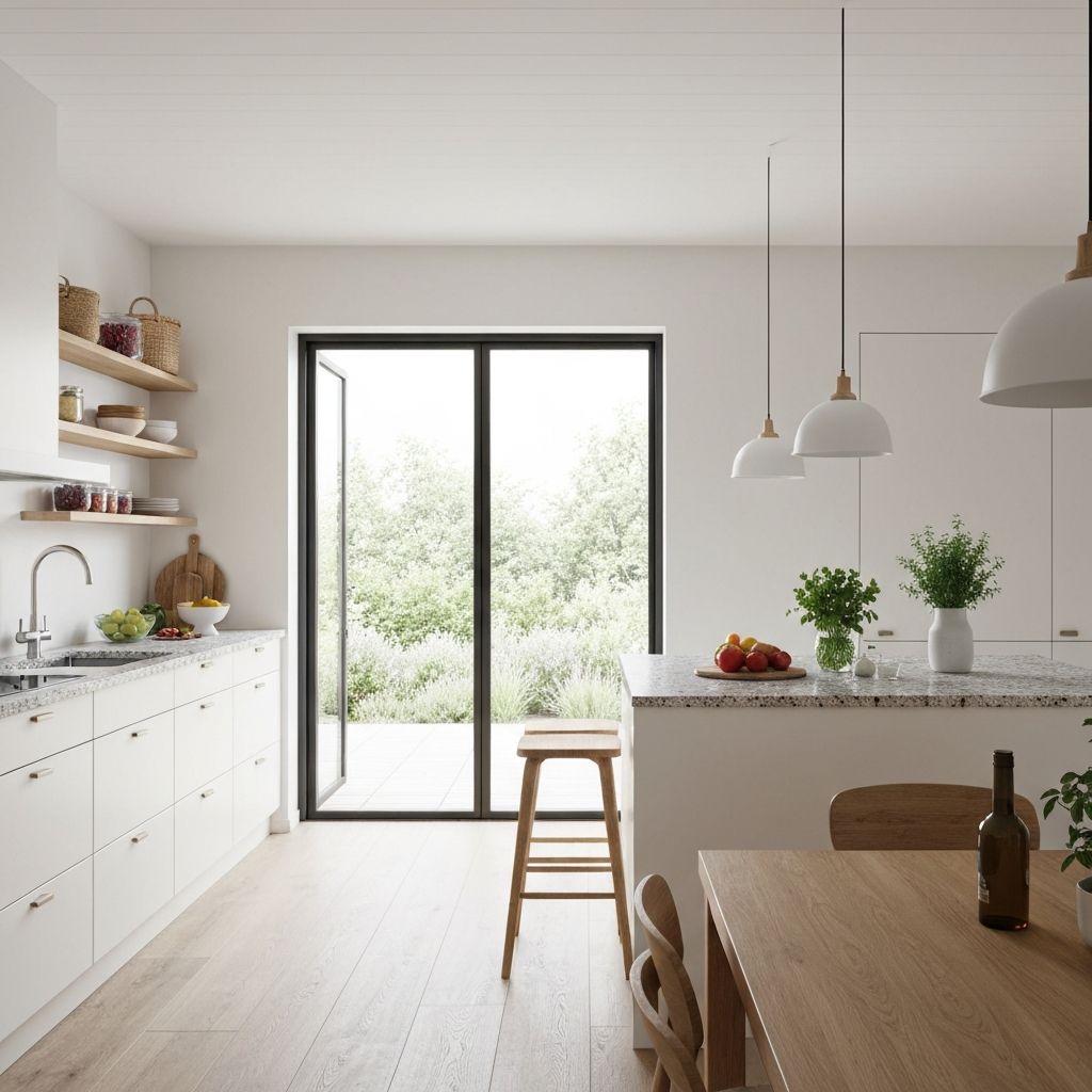 Minimalistisk skandinavisk kök